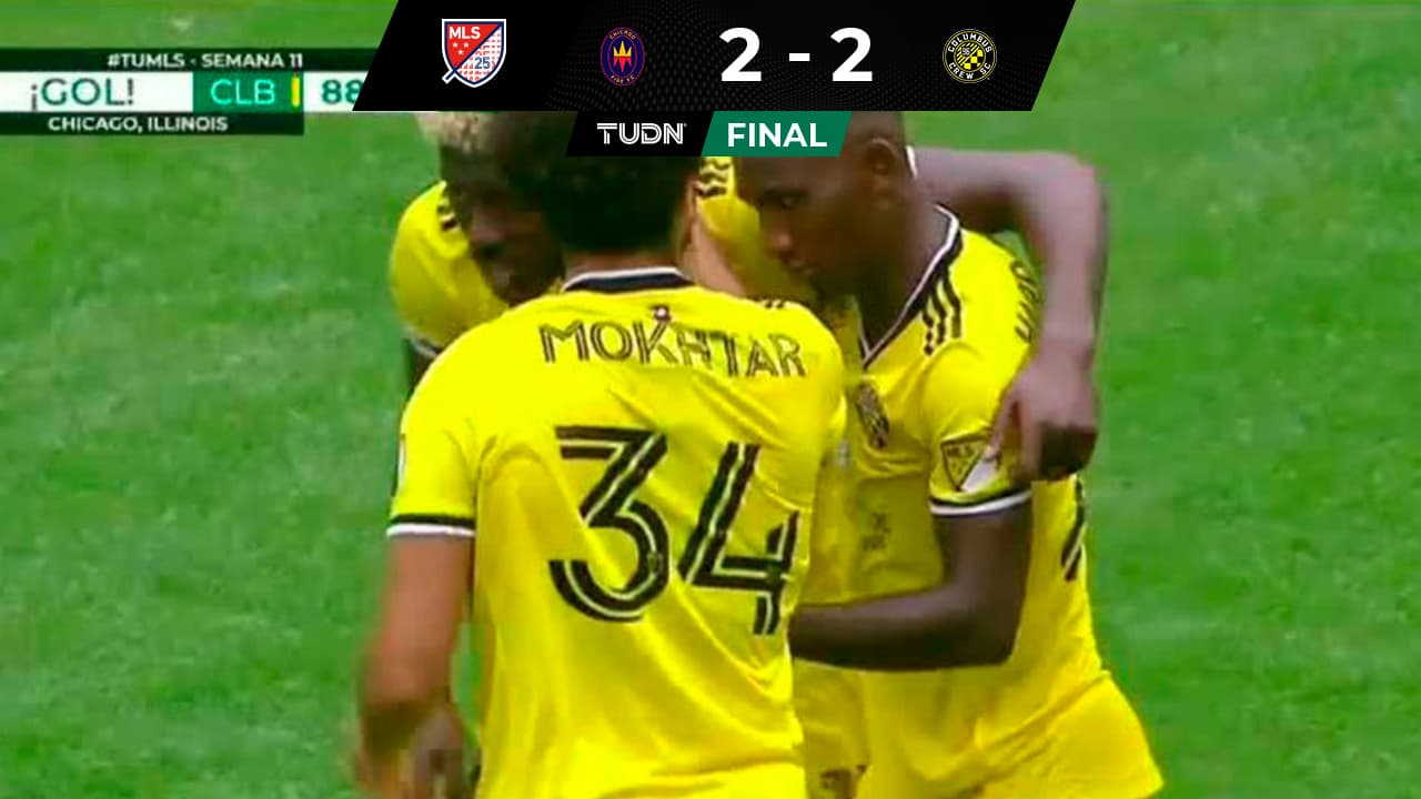Rescata Columbus Crew empate ante el Chicago Fire