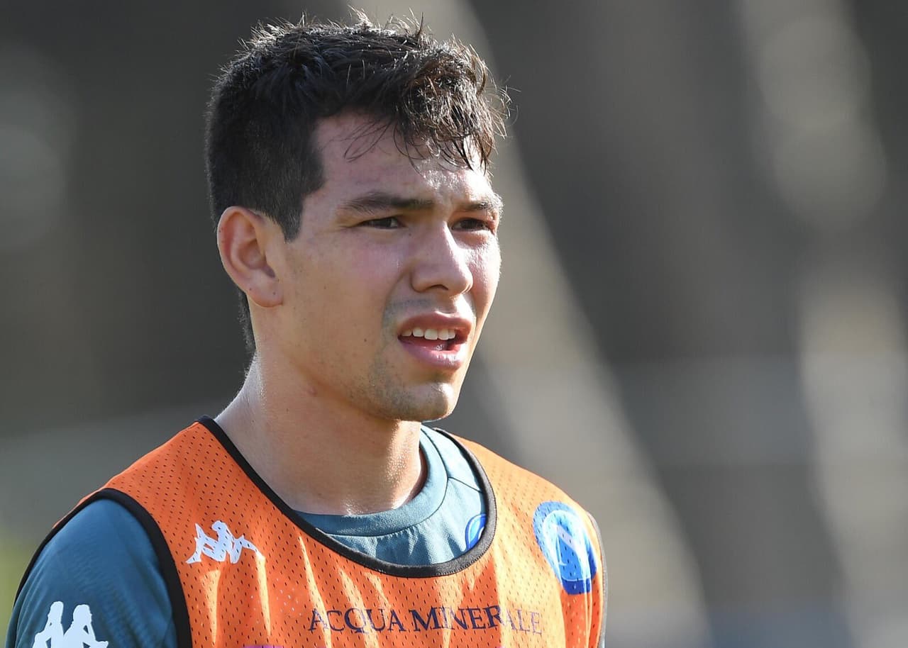 ‘Chucky’ Lozano se suma a los entrenamientos de grupo en Napoli