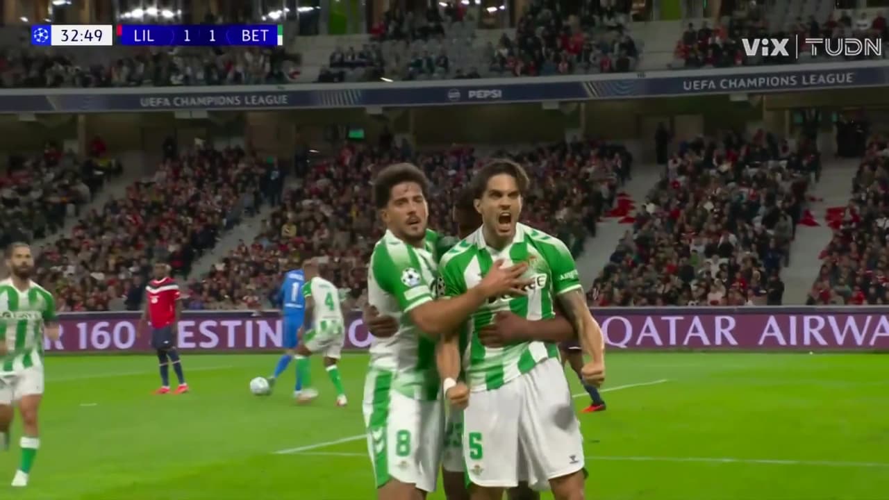 ¡Ah qué golazo de Marc Bartra para el 1-1 del Betis a Lille!
