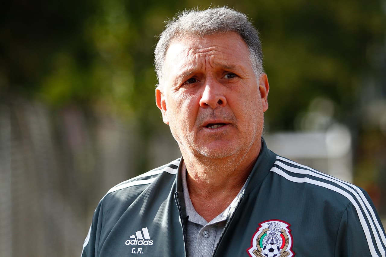 GUADALAJARA, MEXICO - JANUARY 25: Gerardo Martino Head Coach of Mexico National Team gestures during a visit to FC Chivas training session on January 25, 2019 in Guadalajara, Mexico. (Photo by Jam Media/Getty Images)