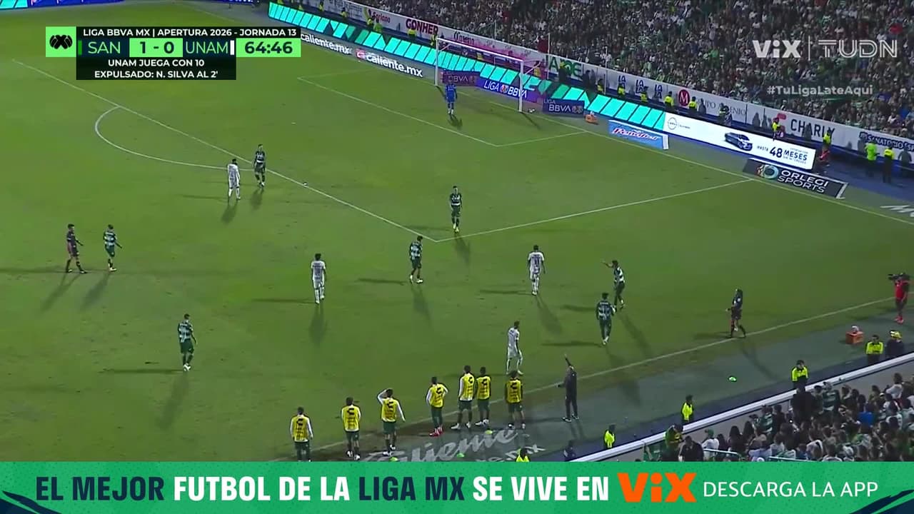 ¿Qué fue esto? Le marcan mal saque al Santos