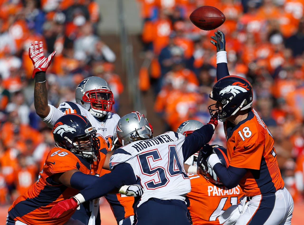 El envío de Manning a Daniels fue de 12 yardas.