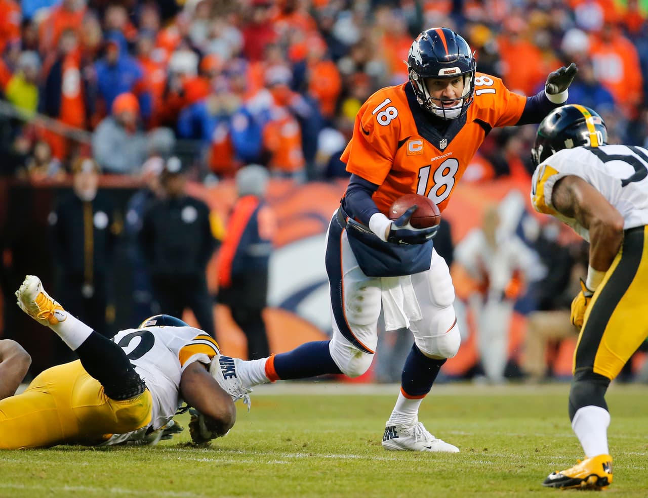 Manning capturado por James Harrison.