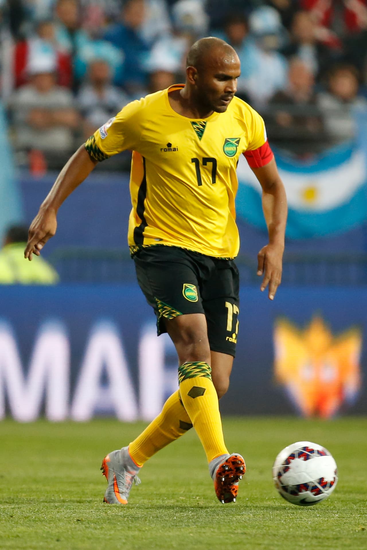 Rodolph Austin: Posición: Mediocampista. Edad 31 años. Club: Bronby IF. Veces seleccionado: 33. Descripción: El centrocampista es parte fundamental de la columna vertebral de Jamaica, Austin es un hombre que aporta experiencia ya que ha jugada eliminatorias, 2 Copa Oro y la pasada Copa América de Chile 2015.