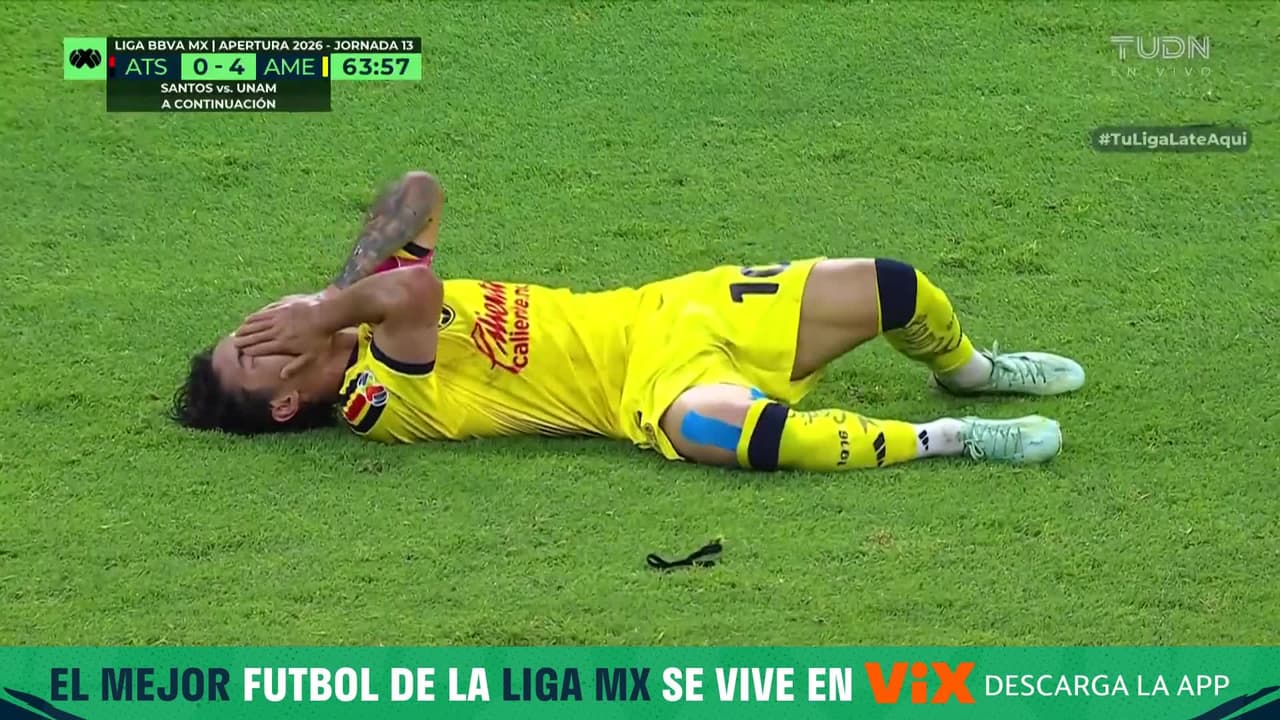 Última hora: Zendejas deja el campo por lesión en el partido ante Atlas