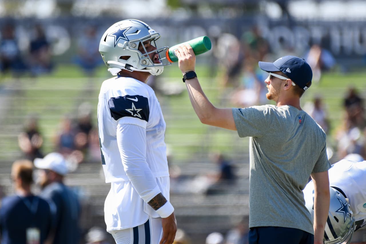 Así se preparan los Dallas Cowboys en su campo de entrenamiento en Oxnard, California.