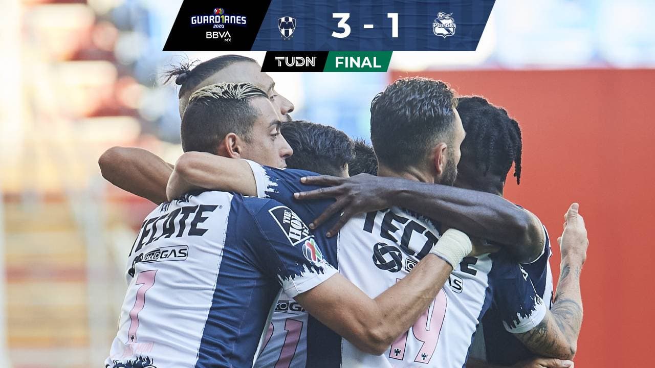Rayados es fuerte en casa y venció 3-1 a Puebla