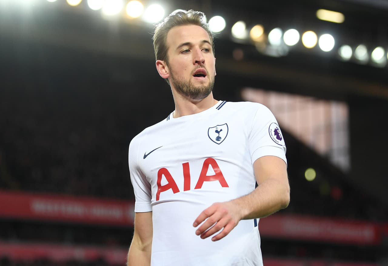 Kane, que festejó su tanto número 100 en la Premier League.