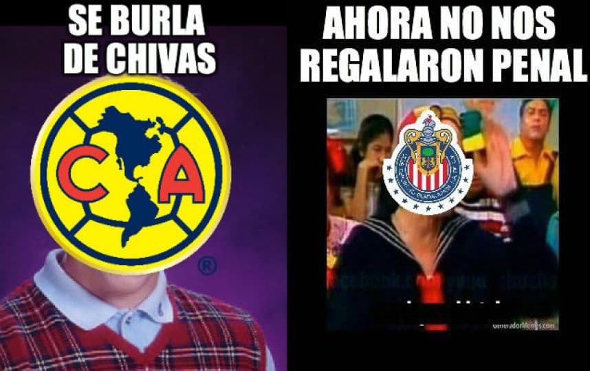 Chivas se llevó el clásico y las burlas para el América no se hicieron esperar en las redes sociales