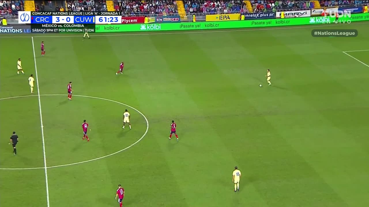 ¡GOL!  anota para Curazao. Kenji Gorré