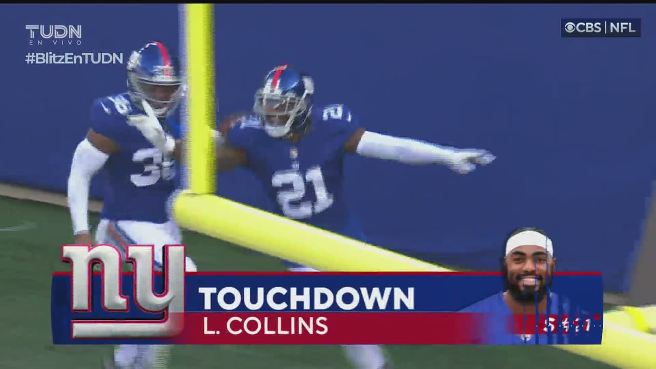 ¡Pick six! Landon Collins intercepta el pase y se escapa a las diagonales