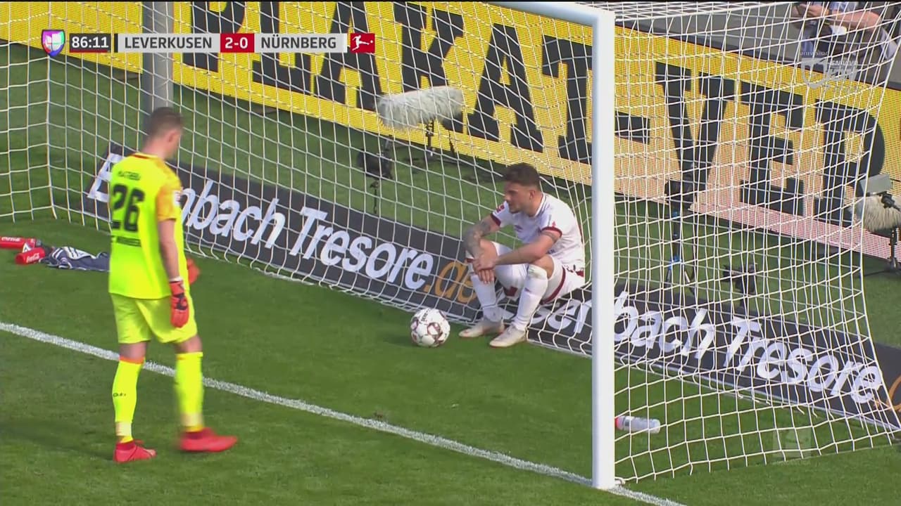 A cuatro para el final Kevin Volland sentencia el partido ante el Nürnberg