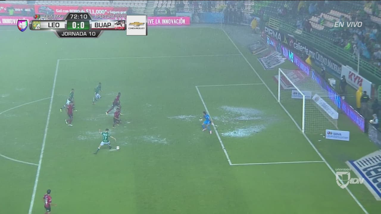 ¡La lluvia hizo de las suyas en el remate de Boselli!