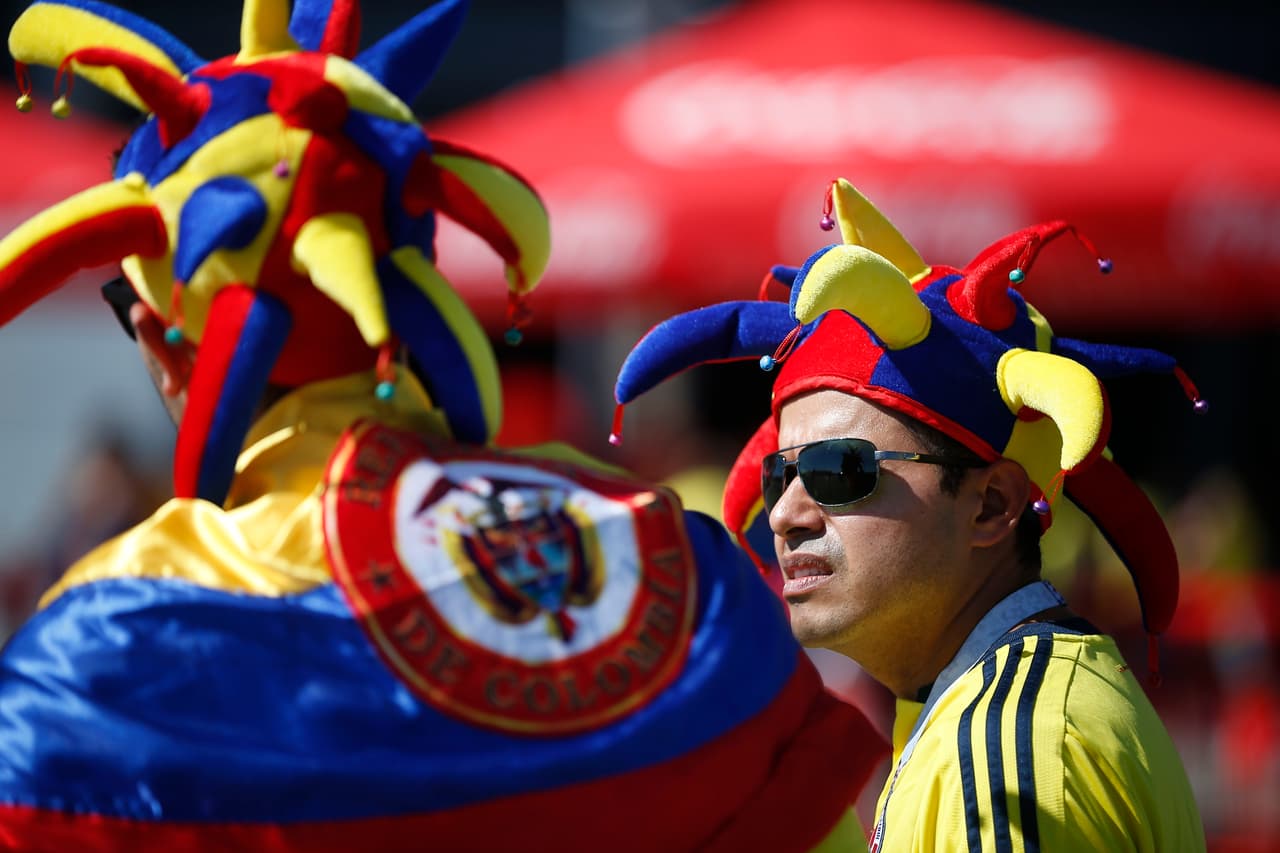 La alegría y el colorido encendió la fiesta del duelo de Colombia y Senegal, partido definitivo en la clasificación a octavos de finl por el grupo H del Mundial de Rusia 2018.