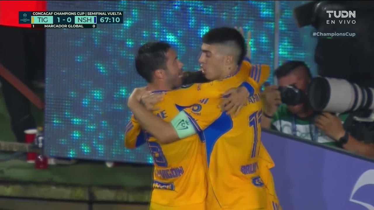 ¡Juan Brunetta hace un golazo que mete a Tigres en la final de la Champions Cup!