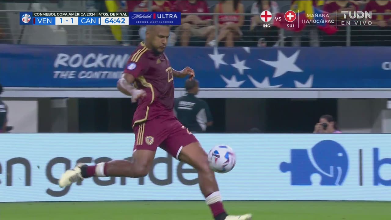 ¡Golazo de Venezuela! Tenía que ser Salomón Rondón, estamos 1-1