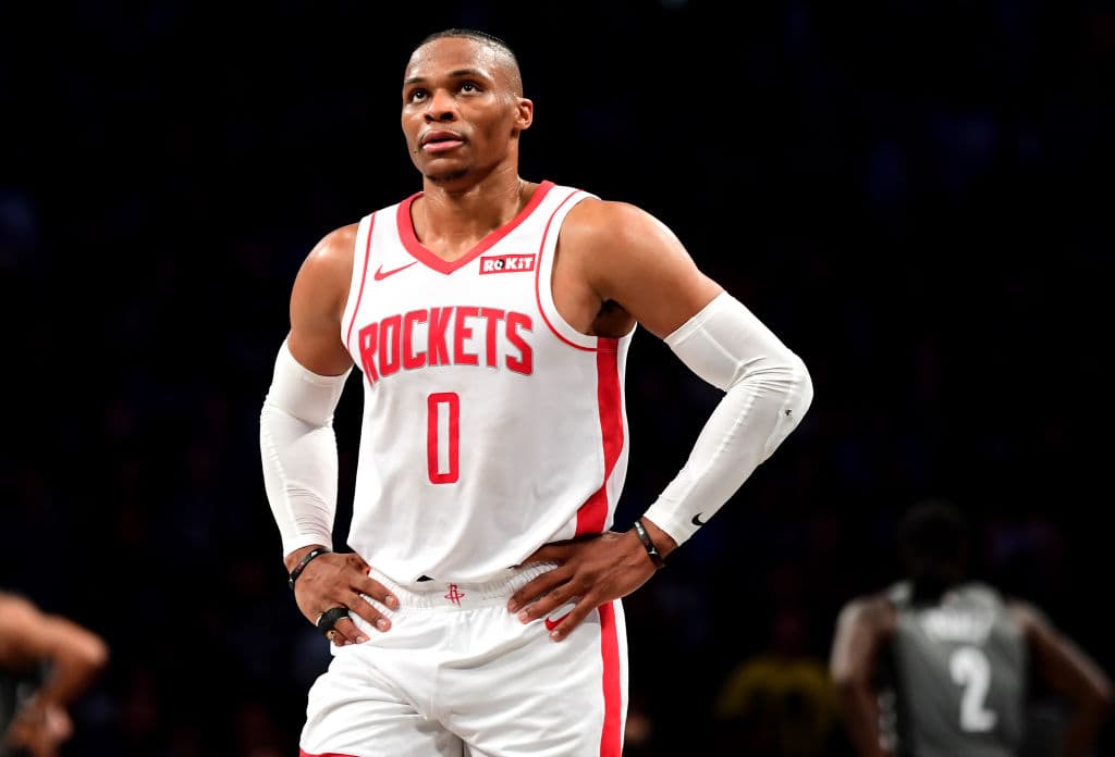 Suplente: Russell Westbrook, la gran contratación de los Hpuston Rockets disputará su noveno All Star Game.