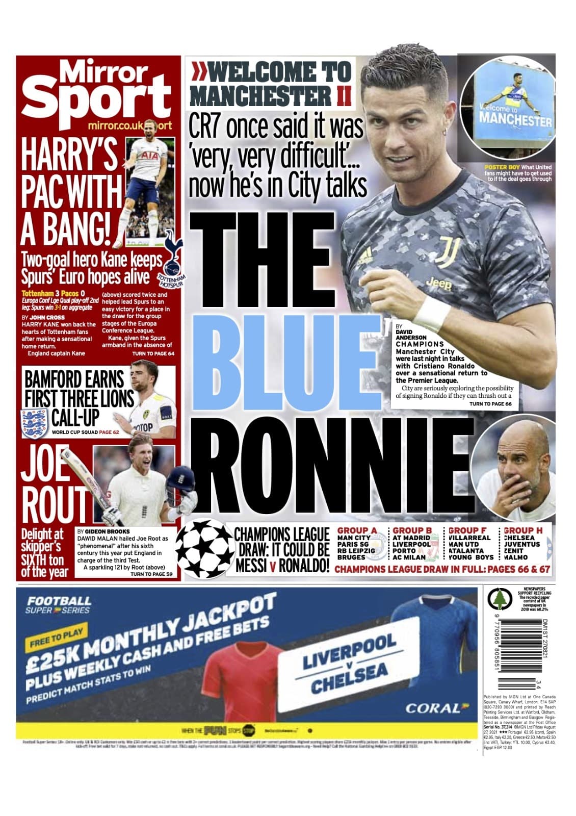 Tanto Cristiano Ronaldo como Kylian Mbappé han pedido la salida a sus respectivos clubes.El astro portugués quieres salir de la Juventus y el Manchester City es el equipo que le está abriendo sus puertas, mientras Mbappé quiere salir del PSG para cumplir su sueño de jugar en el Real Madrid. No olvidemos que el mercado de fichajes cierra sus puertas el próximo 31 de agosto.