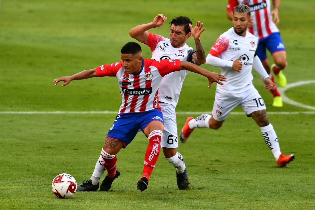 Javier Correa y Mauro Quiroga fueron los encargados de marcar en el entrenido empat que nos brindaron el Atlético San Luis y el Atlas.