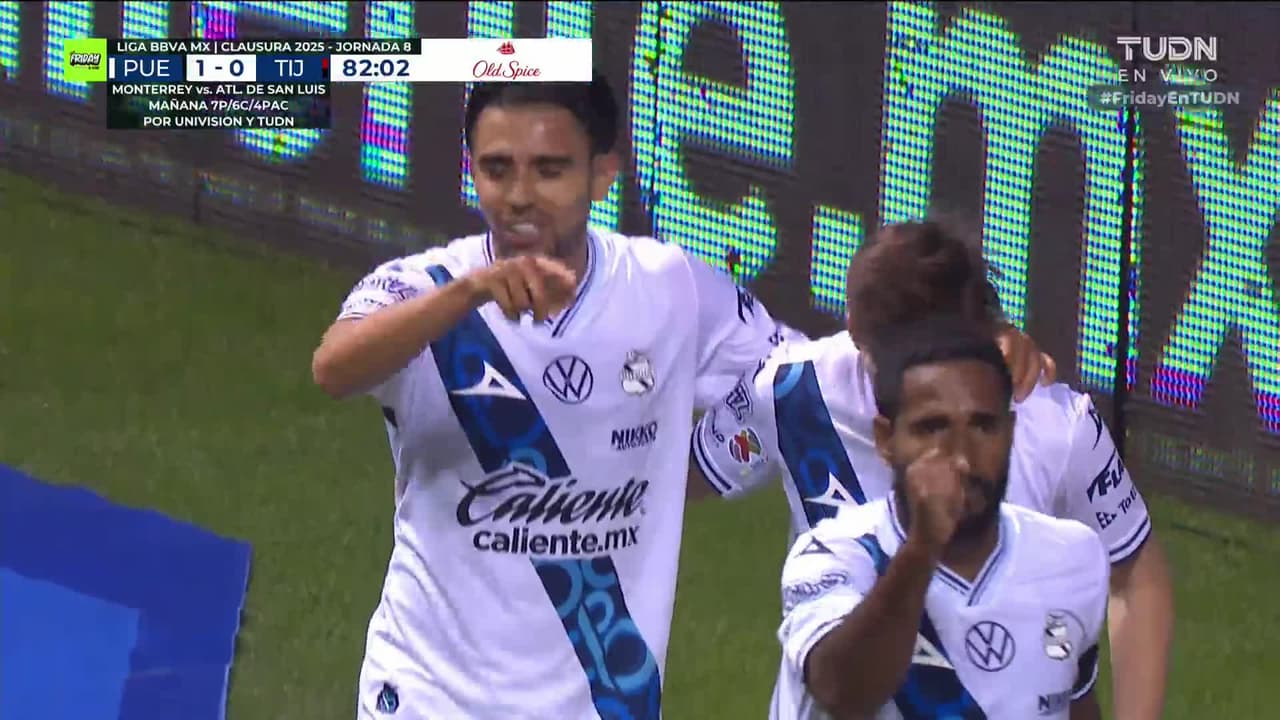 ¡Marín marca el segundo gol! Puebla cerca de su primer victoria como local