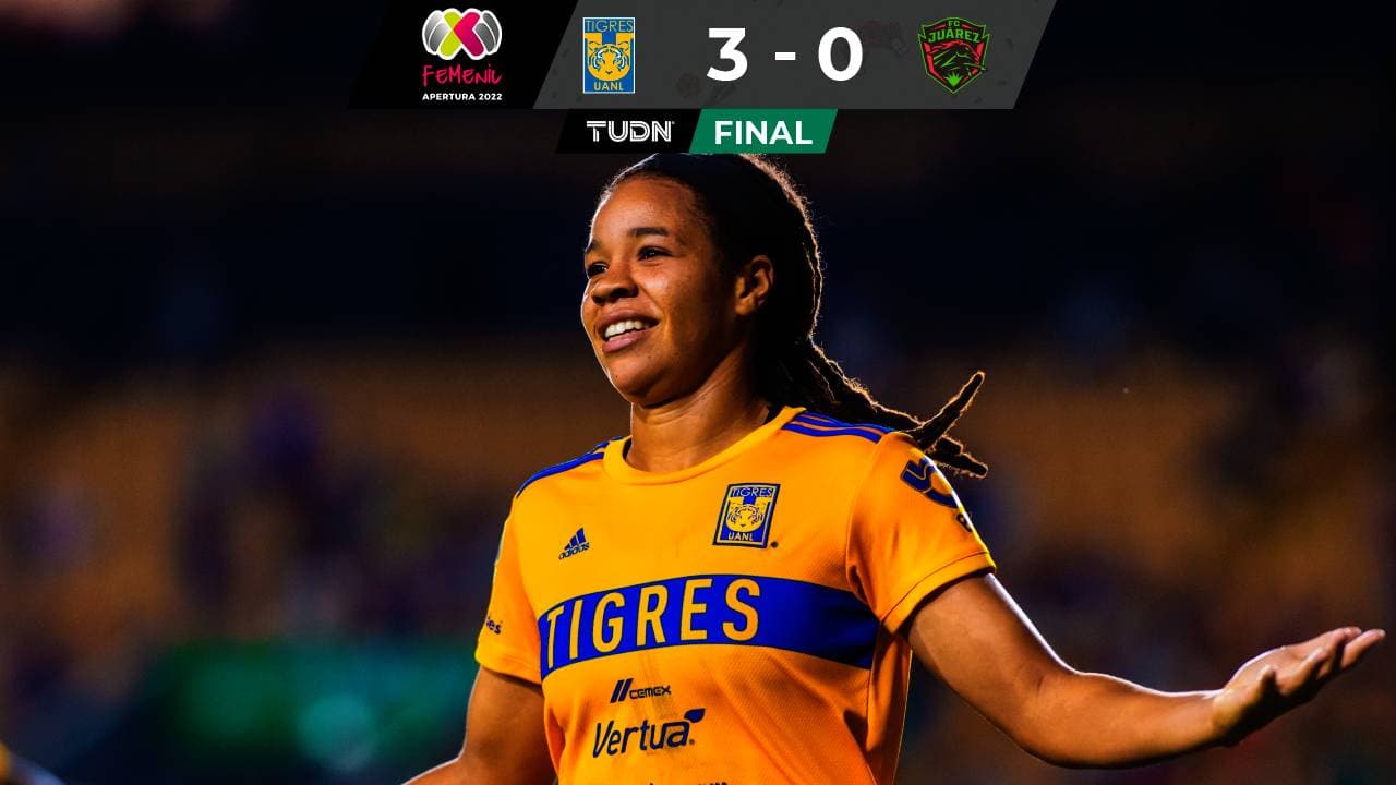 Mia Fishel hace dos goles y Tigres bate a Bravas de Juárez FC