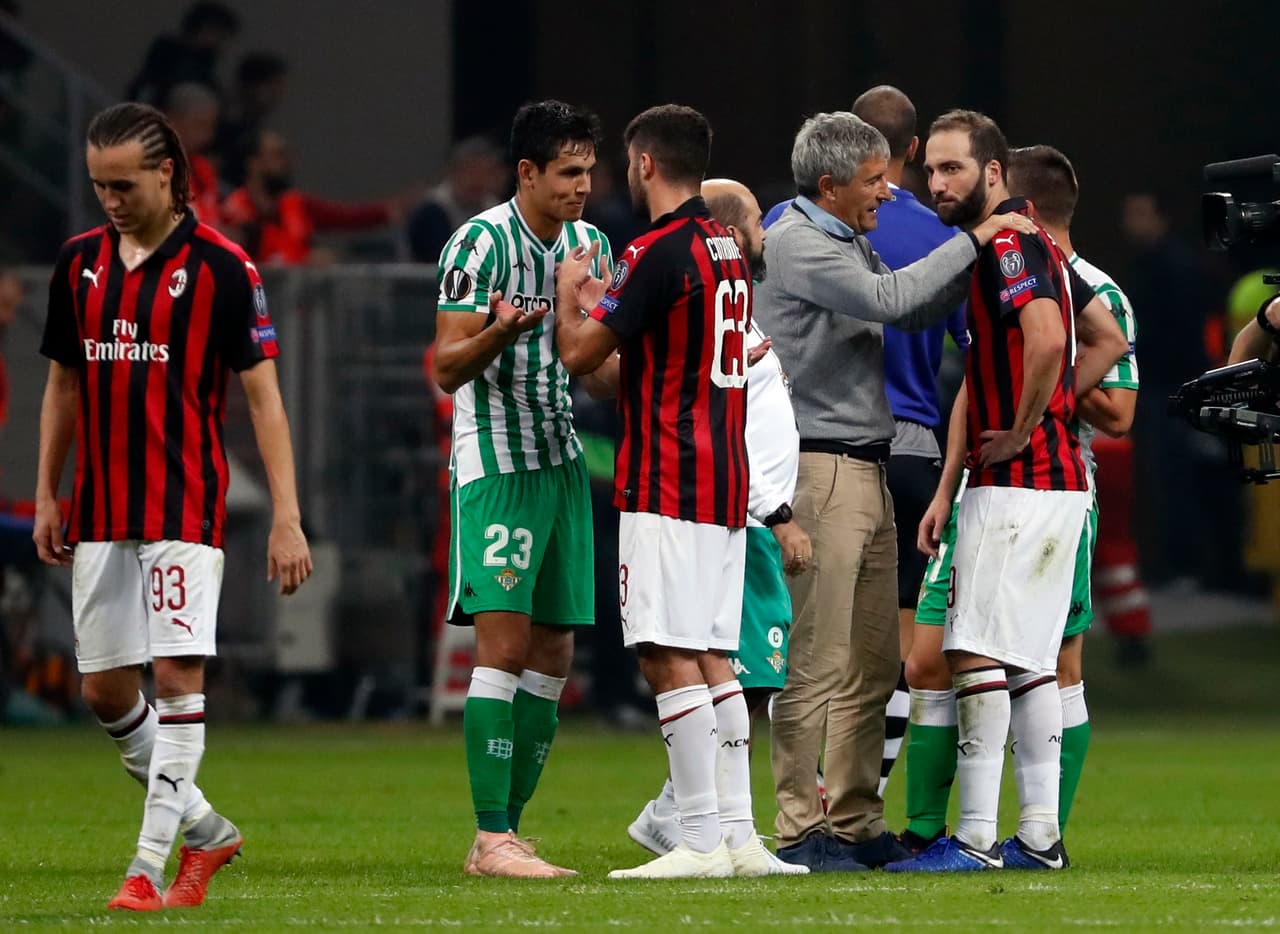 Con este resultado el Milan se quedó en 6 puntos en el grupo F y el Betis ahora es el líder con 7 unidades, mientars que Dudelange ahora suma 4 y el Olympiacos nada.