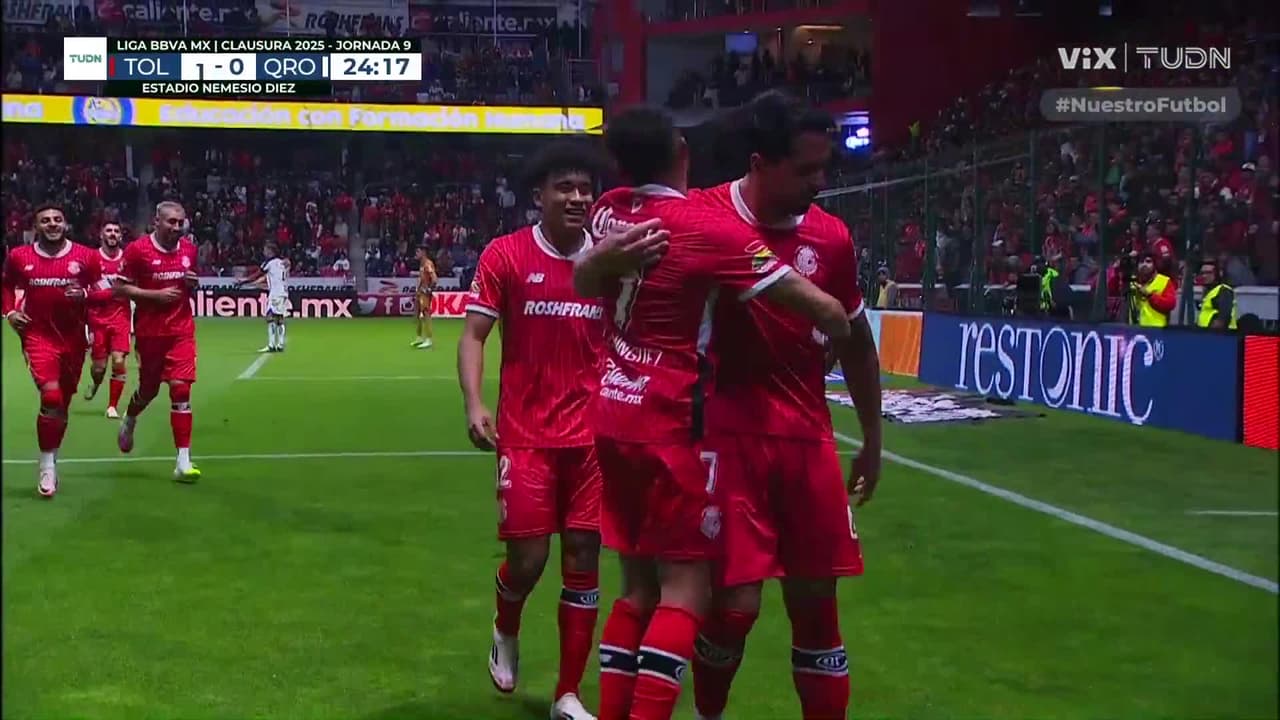 ¡Ahora si cae el gol de los Diablos! Doble contacto y Luan empuja el balón