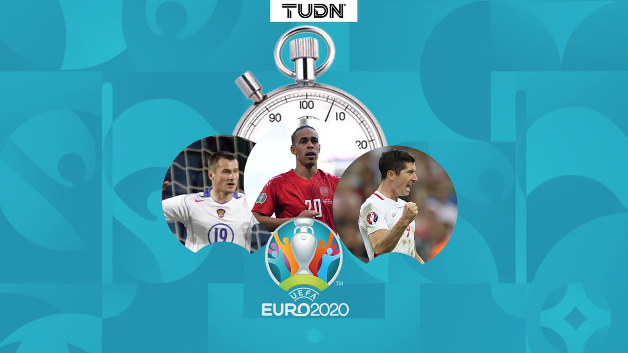 Yussuf Poulsen marca el segundo gol más rápido en una Euro