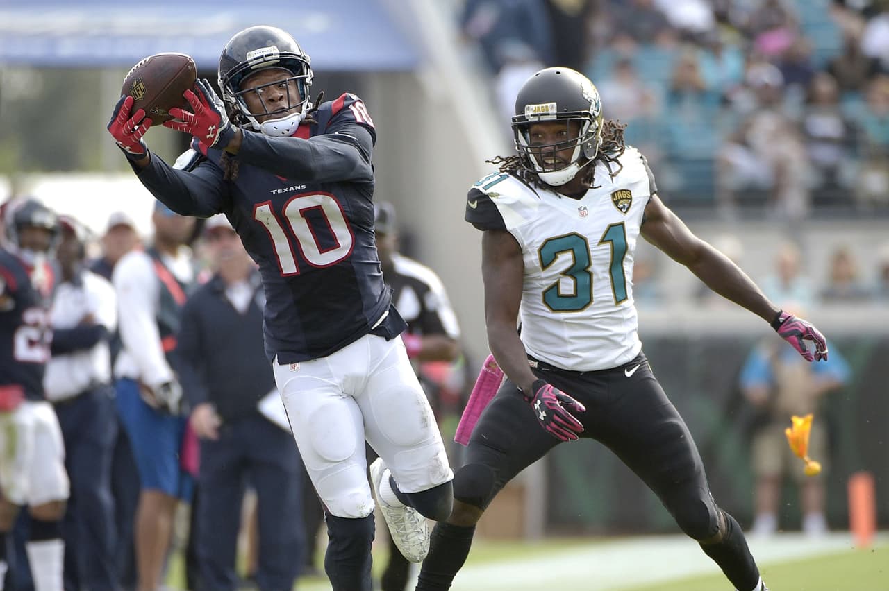 6. DEANDRE HOPKINS - Se ha convertido en el mejor jugador ofensivo de los Houston Texans. En los últimos 4 partidos ha superado las 100 yardas en recepciones: 101, 157, 169 y 148.