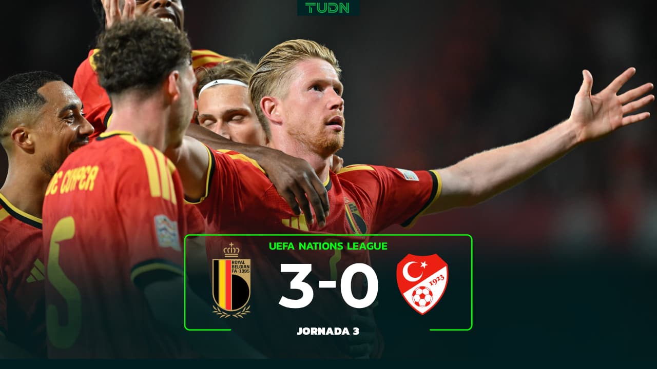 Bélgica derrota a Turquía 3-0 con doblete de Kevin De Bruyne en UEFA Nations League