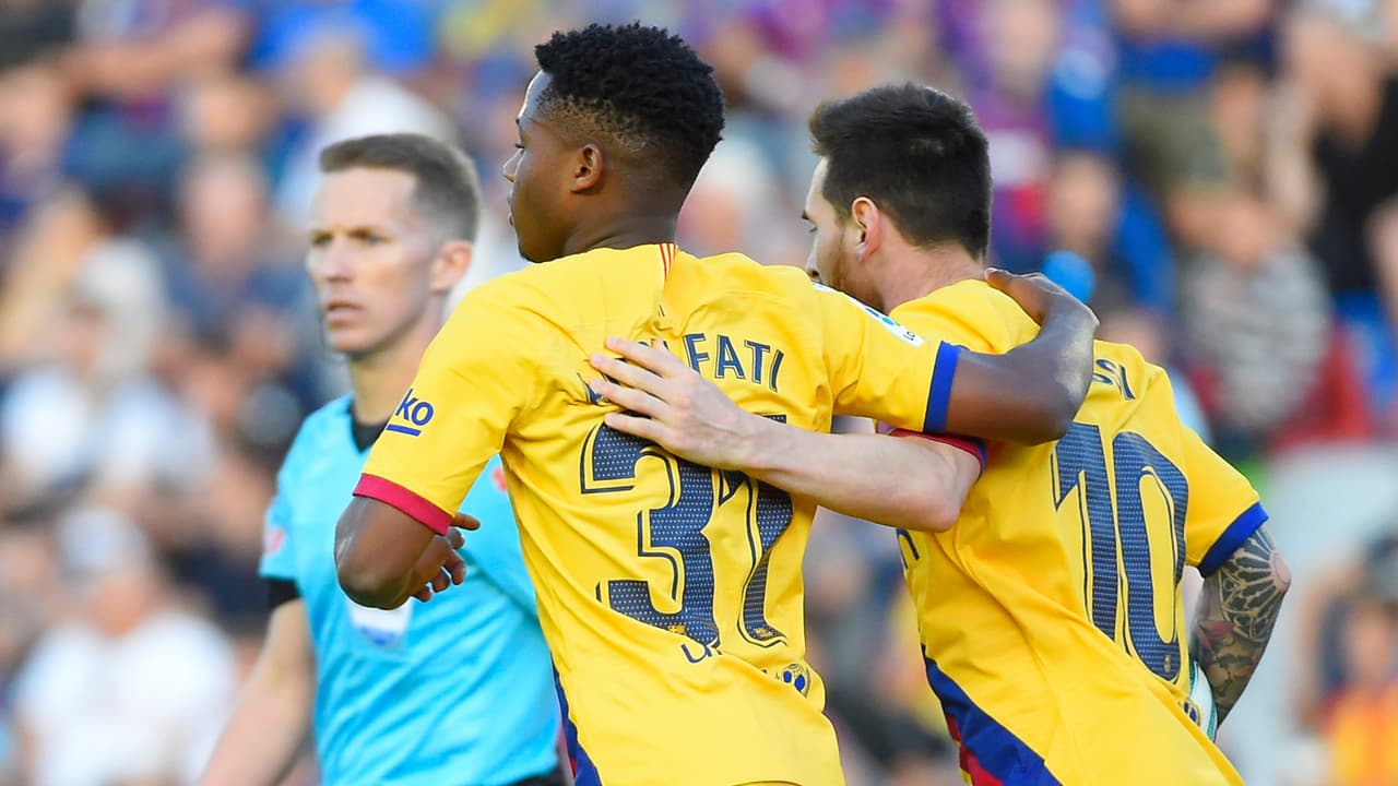 Barcelona trata a Ansu Fati como el 'nuevo Messi'
