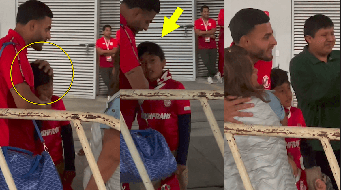 Alexis Vega es consolado por niño tras la eliminación