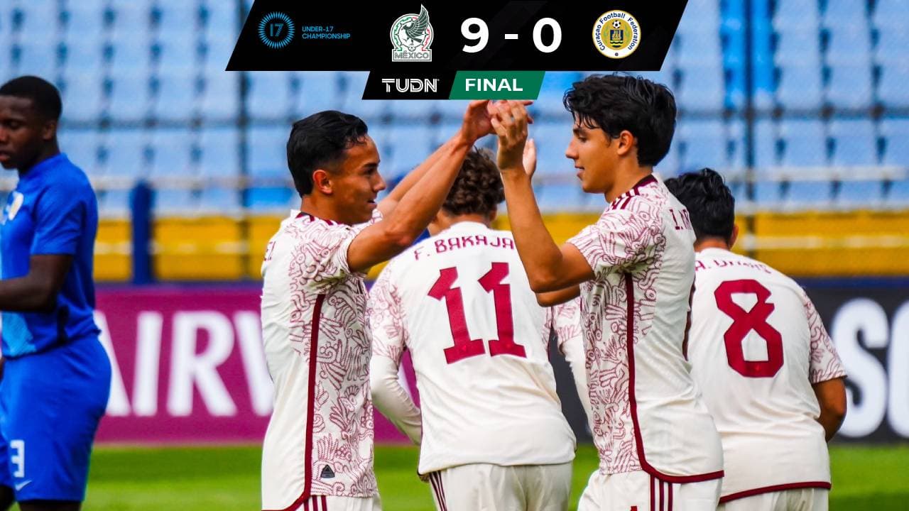 México destroza a Curazao en debut del Premundial Sub-17 de Concacaf