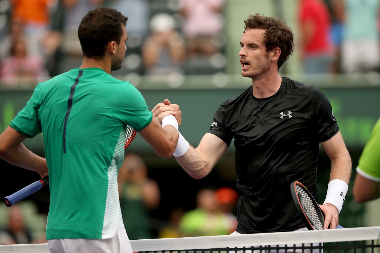 El búlgaro Grigor Dimitrov ganó al escocés Andy Murray
