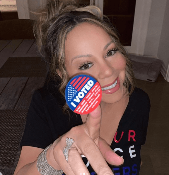 Mariah Carey | Así mostraron su voto las celebridades en sus redes sociales.