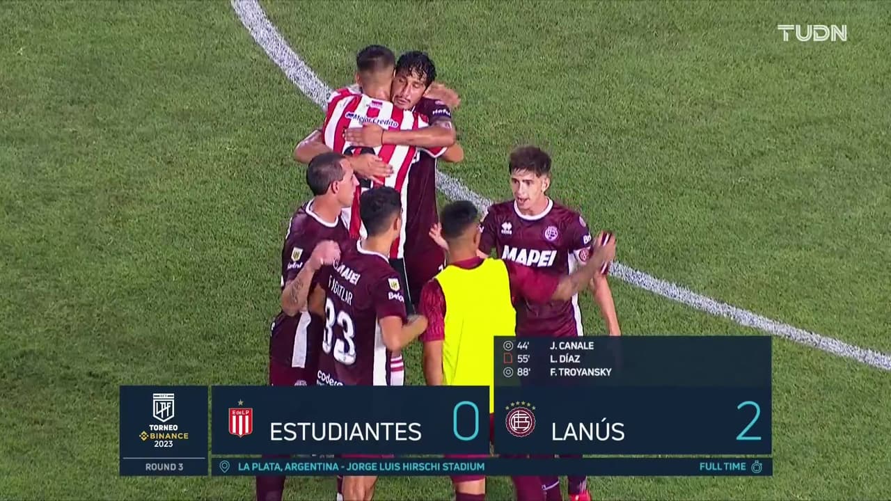 Resumen | Lanús recupera la cima al vencer a Estudiantes