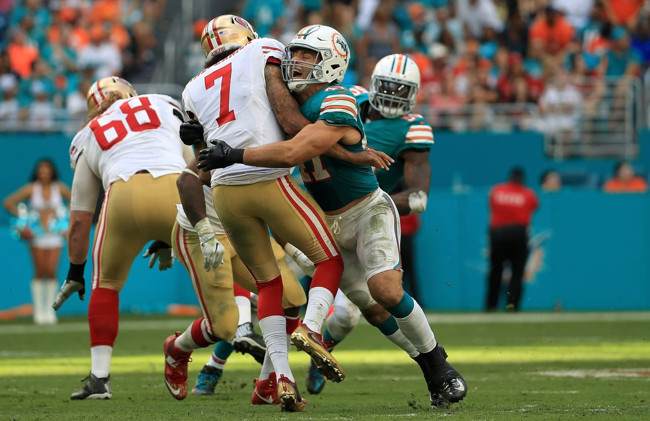 Los Dolphins frenaron a Colin Kaepernick y derrotaron 31-24 a los 49ers