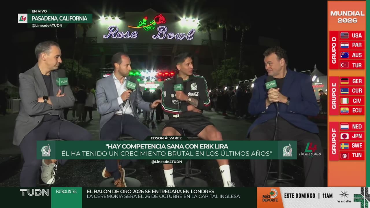 Edson Álvarez reconoce estar al 100 por ciento físicamente