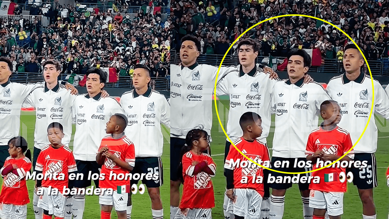 ¡Gilberto Mora se lleva los reflectores en la ceremonia del Himno Nacional de México!