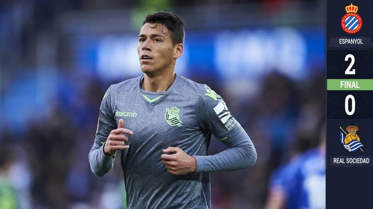No habrá Europa League para Héctor Moreno; la Real Sociedad perdió con el Espanyol