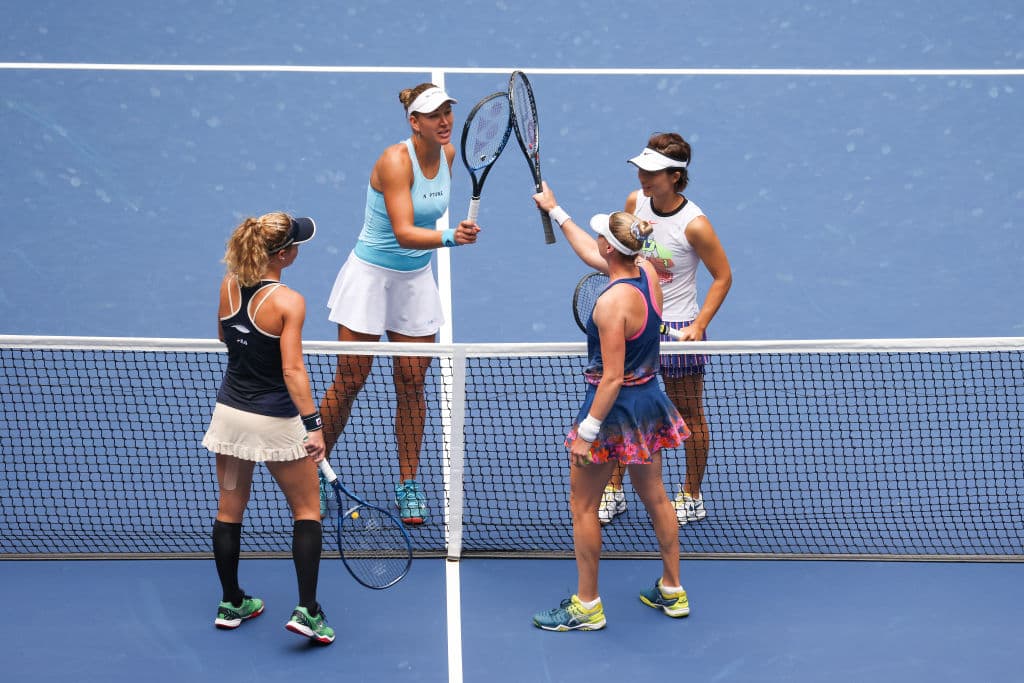 Esta fue la primera ocasión que la alemana, Laura Siegemund, y la rusa, Vera Zvonareva, competían juntas en un torneo.