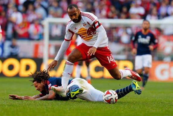 Al minuto 27 Bradley Wright-Phillips empató los cartones con un buen remate al arco de New England.