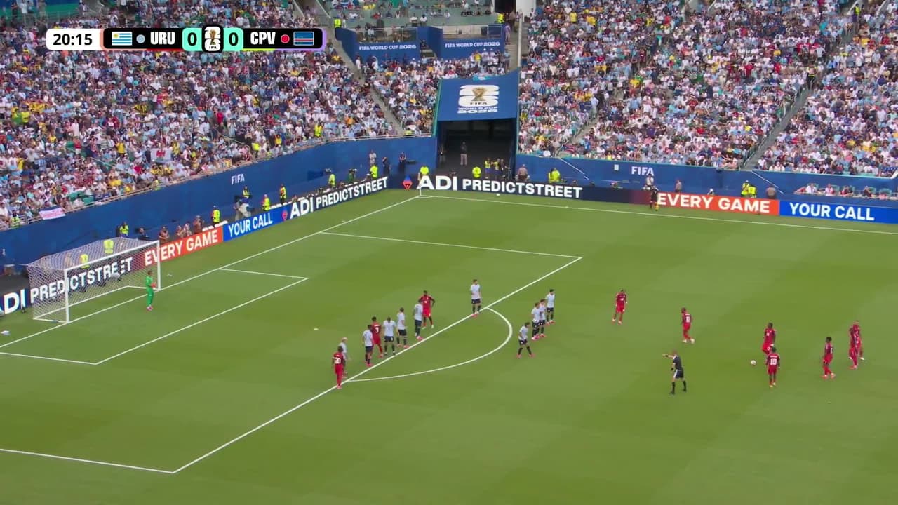 ¡GOL!  anota para Cabo Verde. Kevin Pina