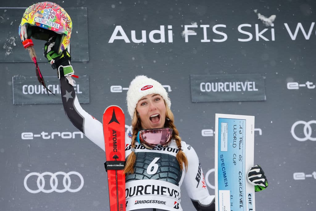 Estas son las mejores imágenes que deja este día de actividades en la Copa Mundial de la FIS en Courchevel, Francia, tras la prueba del Slalom Gigante de mujeres.