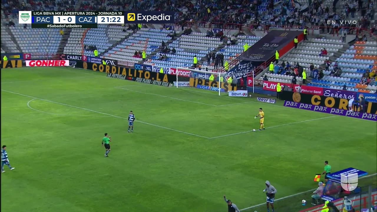 ¡TIRO ATAJADO! disparo por Jorge Berlanga.