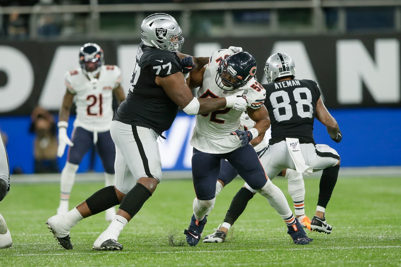 Los Raiders vencieron 24-21 a los Chicago Bears, en el estadio del Tottenham en Londres, y se ponen 3-2 en la temporada.