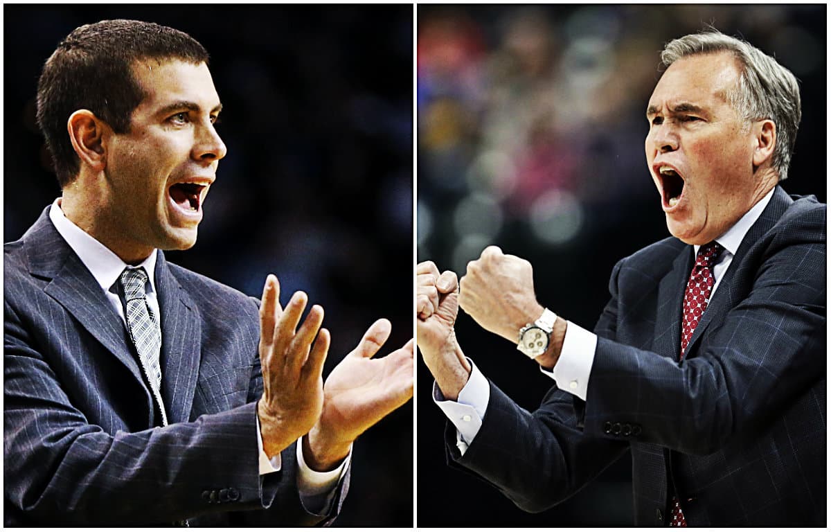 Brad Stevens y Mike D'Antoni nombrados entrenadores del mes de la NBA