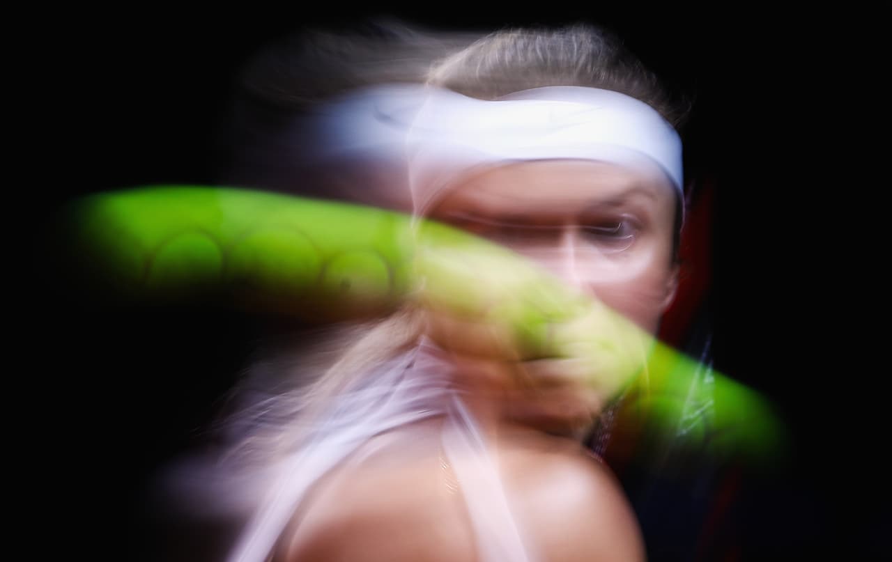 Postales que muestran una visión alternativa del deporte con una imagen única y artística captada por las cámaras fotográficas. Tenis en el WTA Porsche Open.