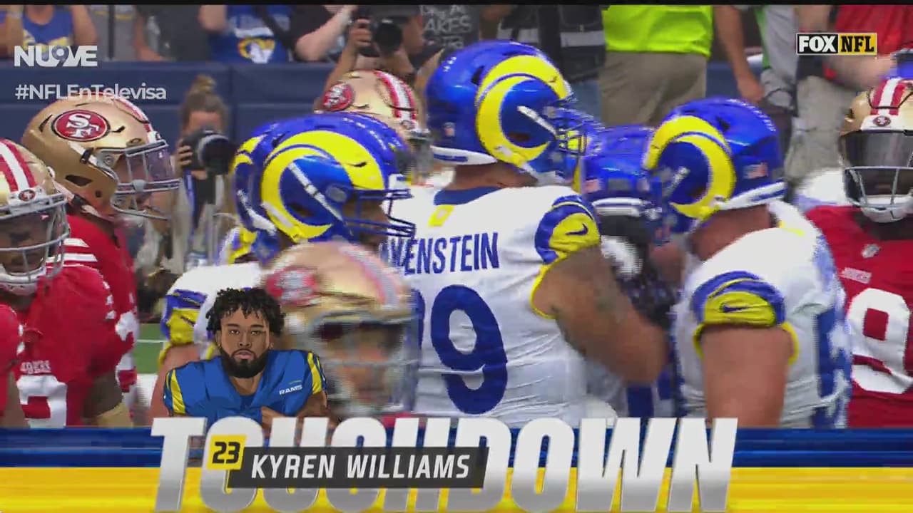 ¡Qué final! Kyren Williams da empate agónico a Rams ante 49ers