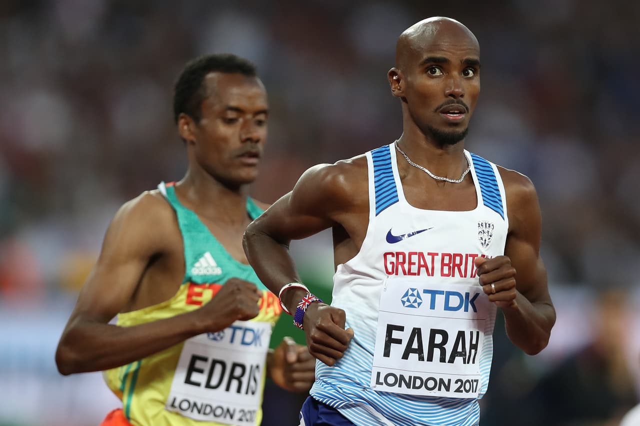 Farah se queda sin quinto doblete seguido al ser plata en 5,000 metros